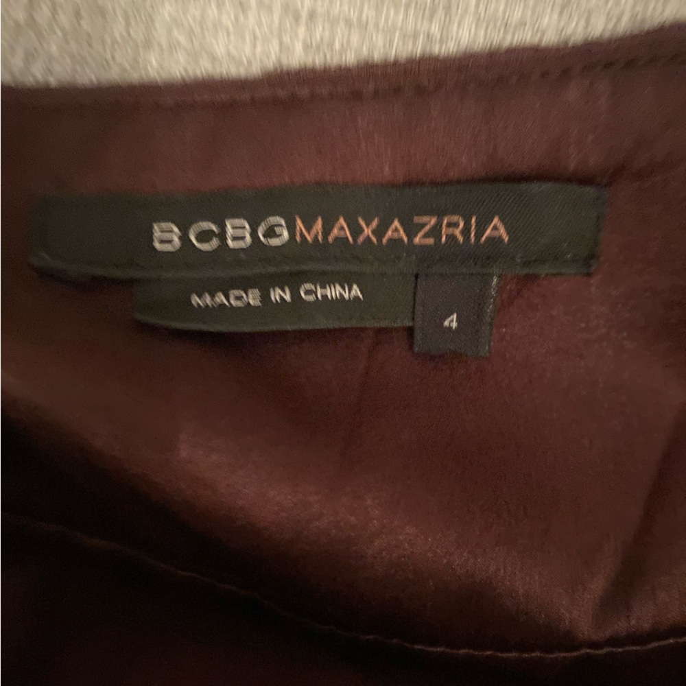 BCBGMaxAzria Chocolate Brown Lace Trim Dress - Picture 5 of 5